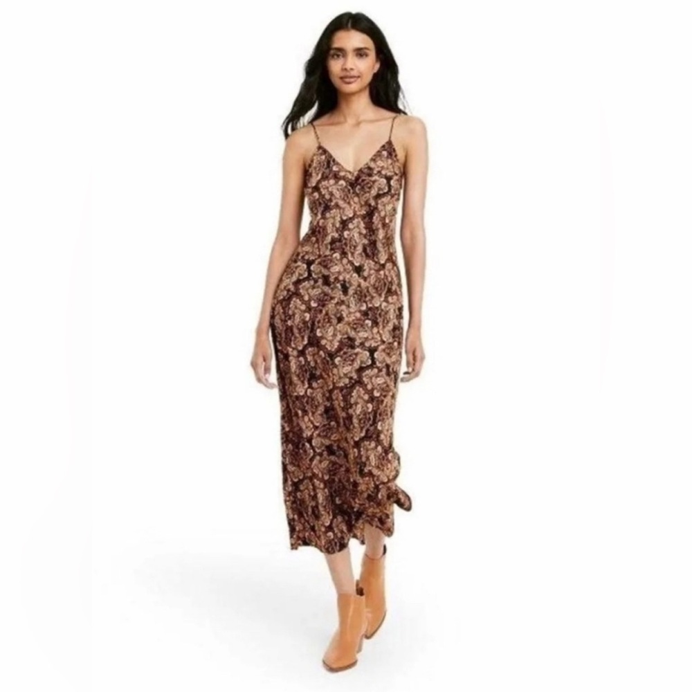 Nili Lotan x Target Paisley Print Pencil Spil Dress, Size S